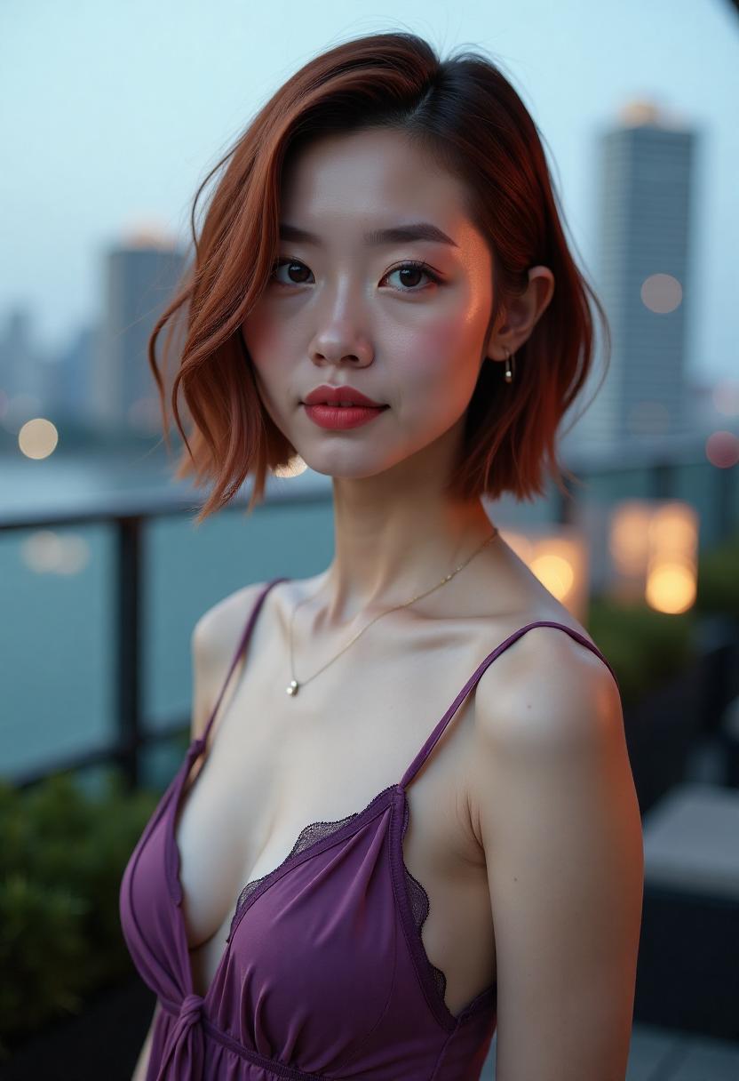 海边小镇的电影取景画面